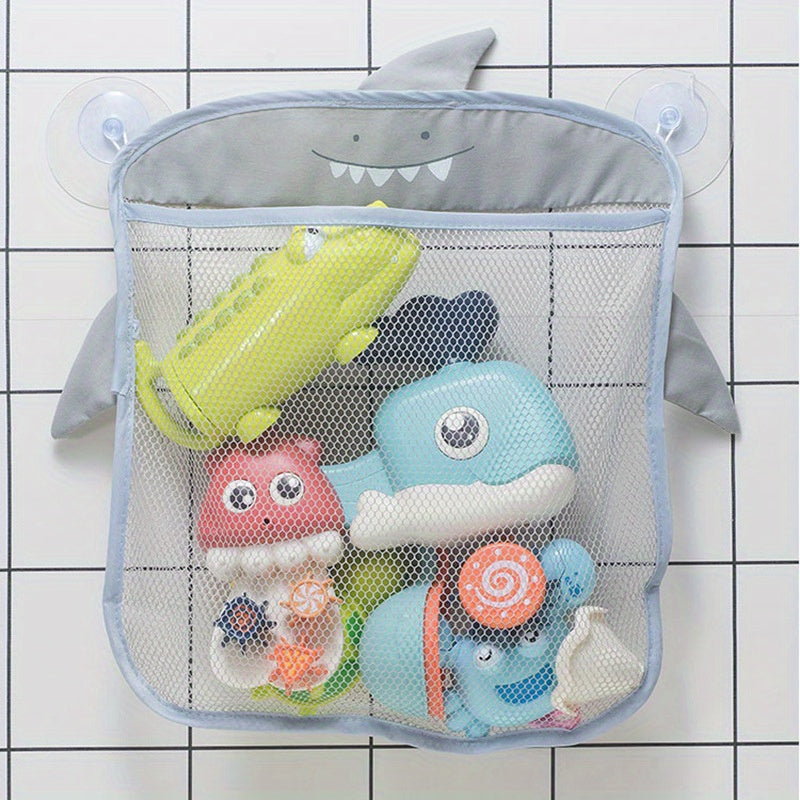 Foldable Bathroom Shower Organizer with Cartoon Design for Kids Storage