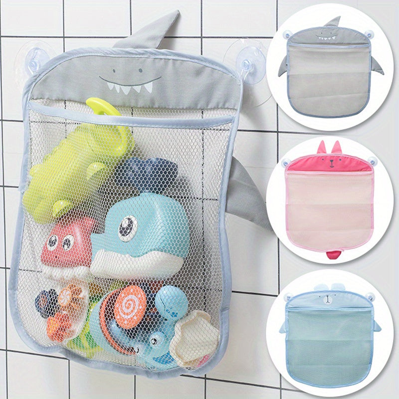 Foldable Bathroom Shower Organizer with Cartoon Design for Kids Storage
