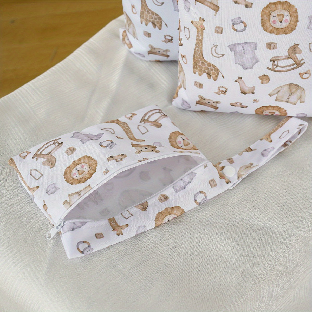 Set of 3 Waterproof Diaper Bags for Travel and Storage