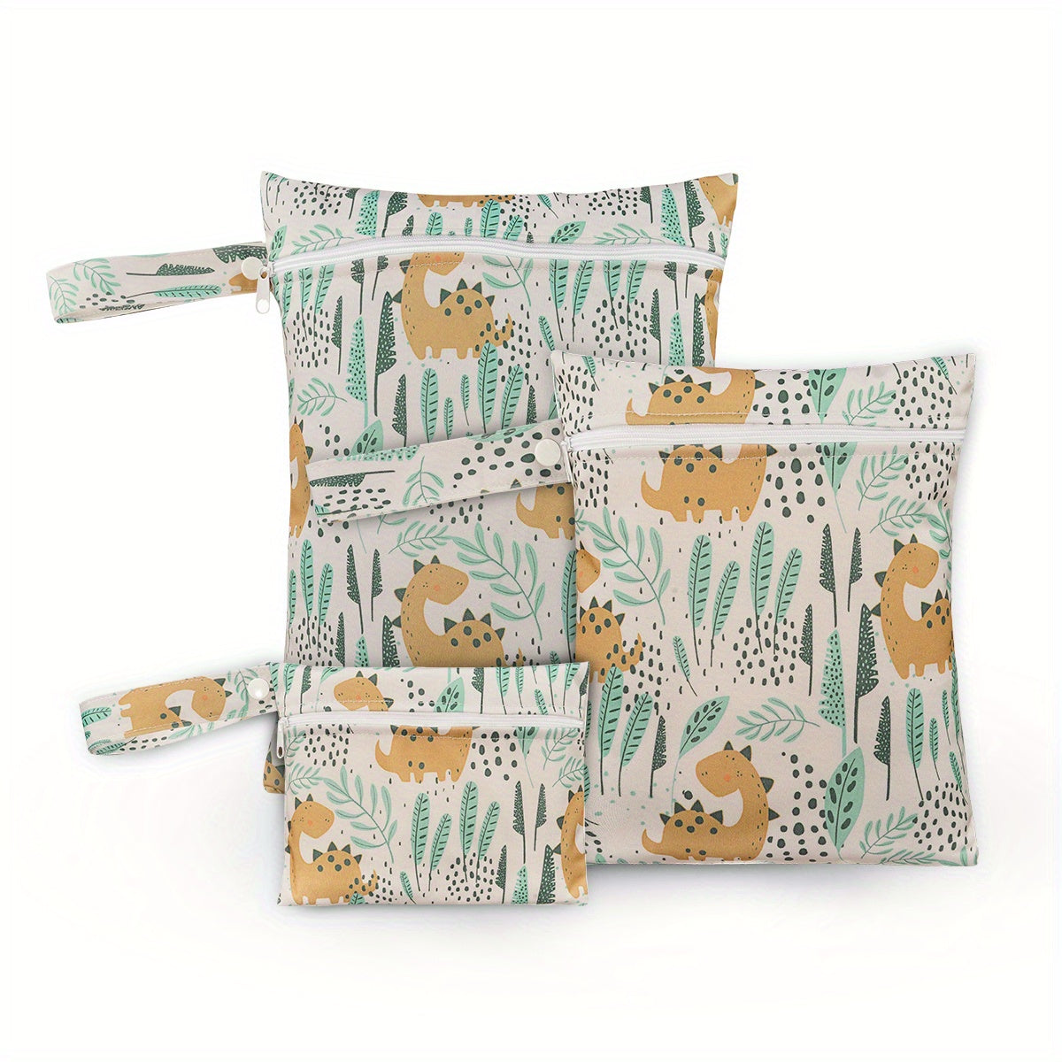 Set of 3 Waterproof Diaper Bags for Travel and Storage