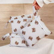 Набор из 3 моющихся многофункциональных сумок с гладкими карманами на молнии, идеально подходящих для хранения во время путешествий и влажных предметов