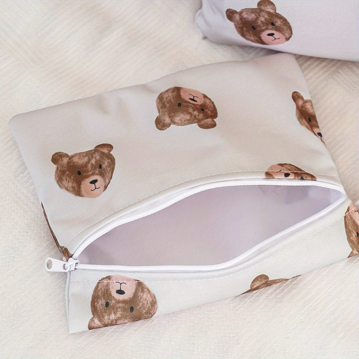 Набор из 3 моющихся многофункциональных сумок с гладкими карманами на молнии, идеально подходящих для хранения во время путешествий и влажных предметов