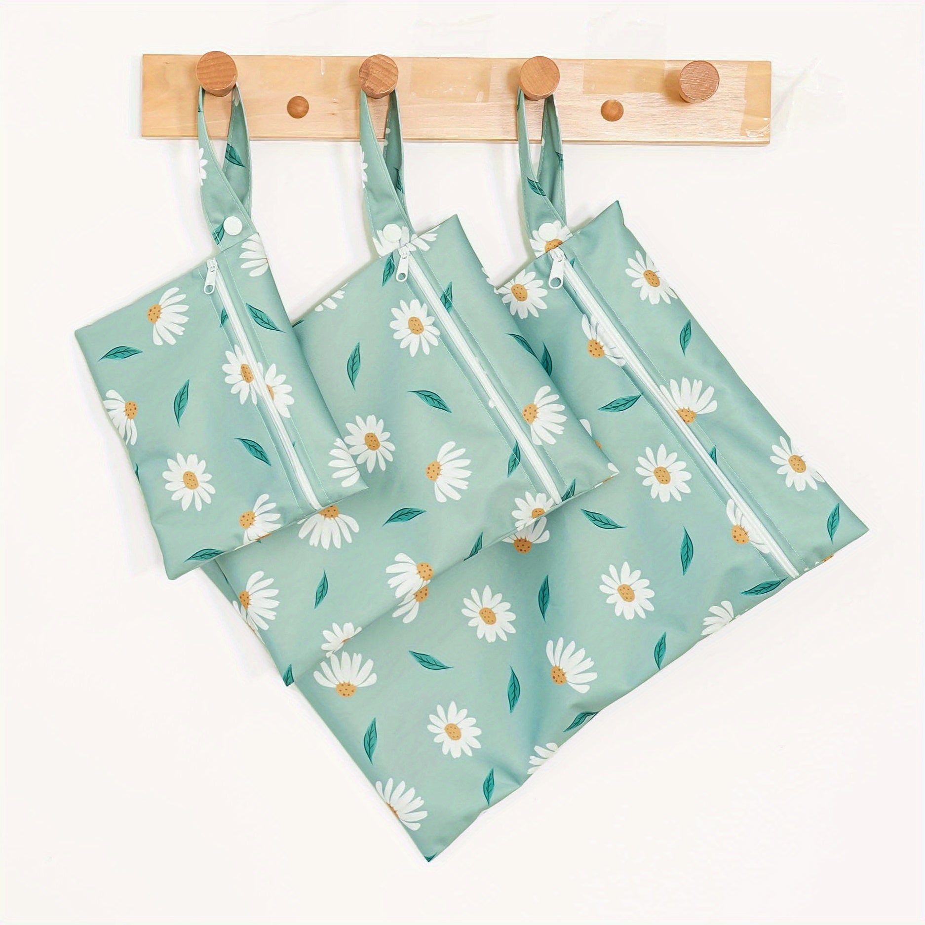 Набор из 3 моющихся многофункциональных сумок с гладкими карманами на молнии, идеально подходящих для хранения во время путешествий и влажных предметов