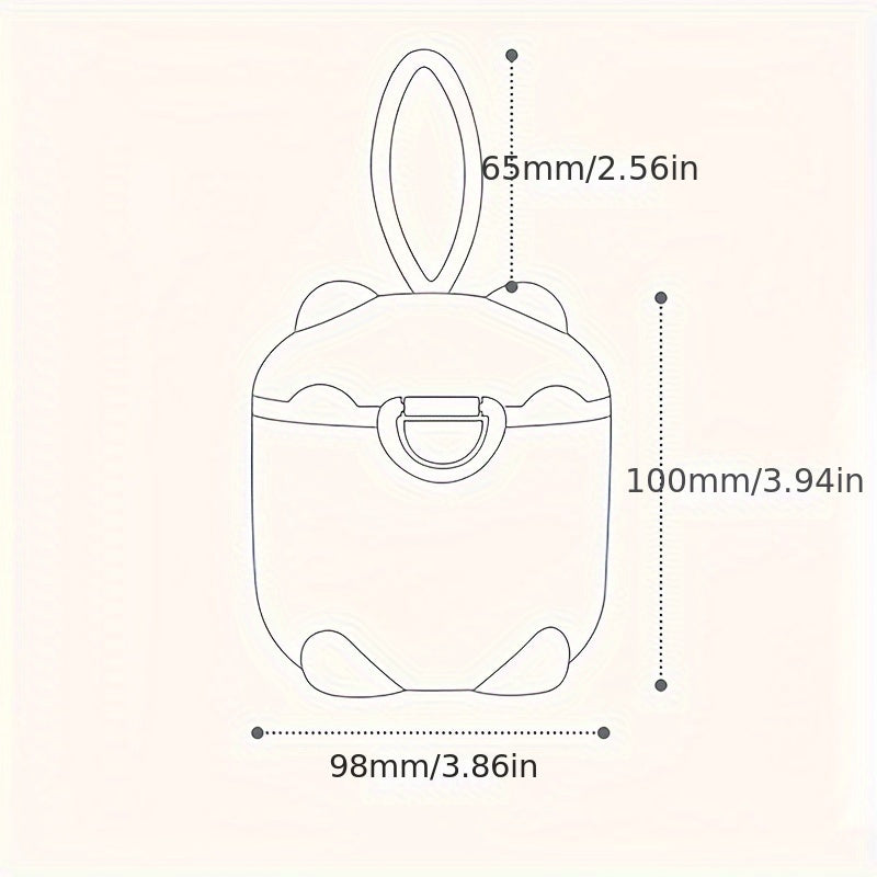 Four-Layer Milk Powder Storage Container with Rotating Snack Box Food Organizer