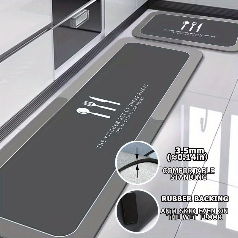 Thickened Non-Slip Waterproof Kitchen Mat for Comfort and Protection