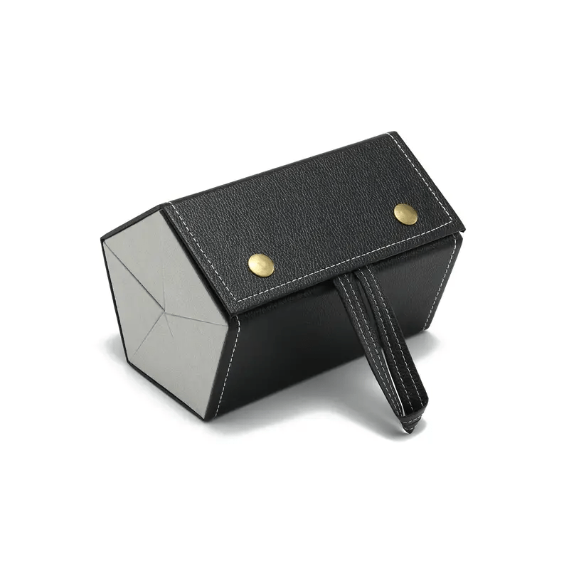 3 dan 6 juftgacha quyosh ko‘zoynaklarini saqlash uchun yig‘iladigan, sayohat uchun chizilgan, osib ko‘rsatiladigan va saqlash qutisi