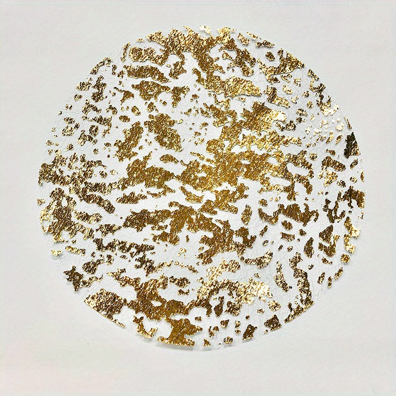 50 dona oltin folga bilan o'ralgan dumaloq stol matoqlar, to'ylar va uy bezaklari uchun