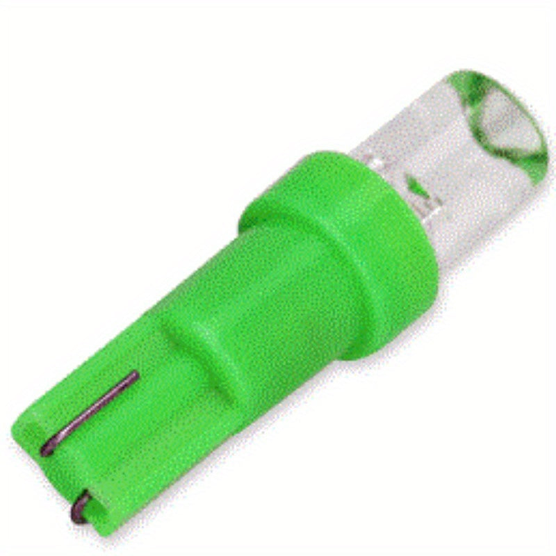 10 Pack T5 LED Car Dash Indicator Lights White Red Yellow Blue Green