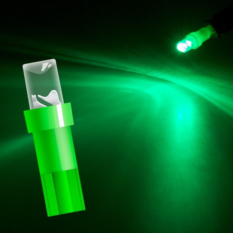 10 Pack T5 LED Car Dash Indicator Lights White Red Yellow Blue Green