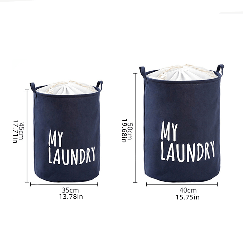 Large Waterproof Laundry Basket with Drawstring Closure for Bedroom Bathroom Dorm