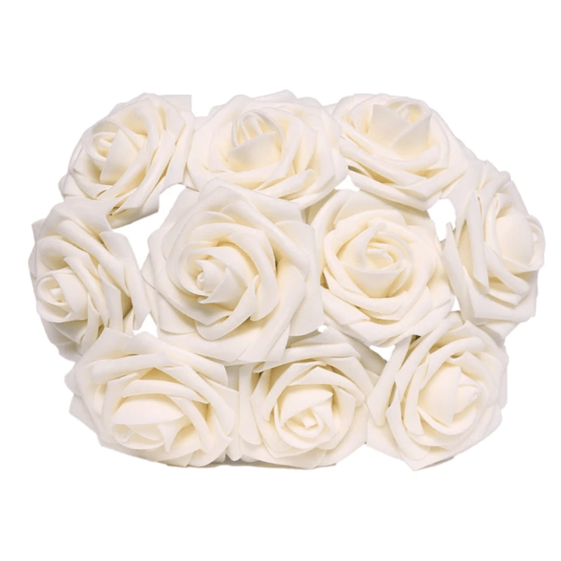 Artificial Rose Flowers Set for Garden Wedding Party Home Decor 25 Pieces
