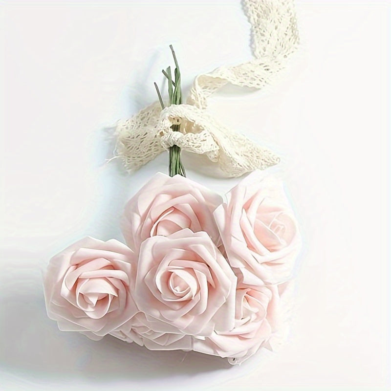 Artificial Rose Flowers Set for Garden Wedding Party Home Decor 25 Pieces