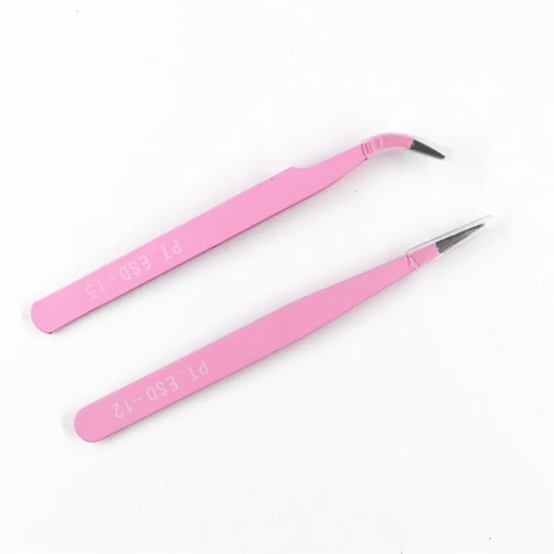 Set of 2 Stainless Steel Anti-Static Tweezers for Cake Decoration Kitchen Baking