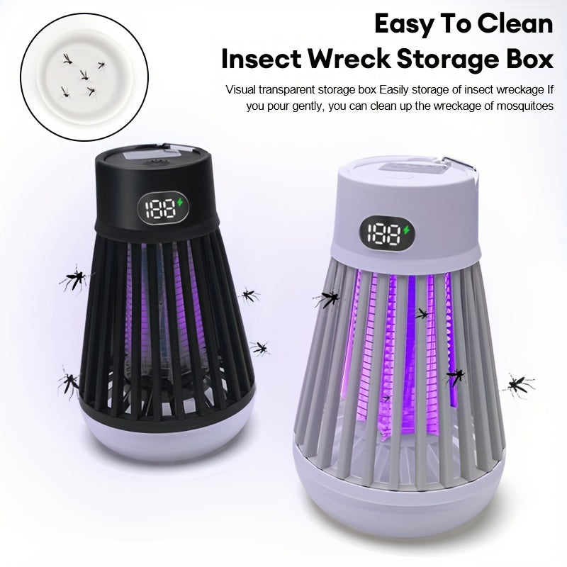Электрическая лампа-убийца комаров USB перезаряжаемая уничтожитель насекомых для помещений и улицы