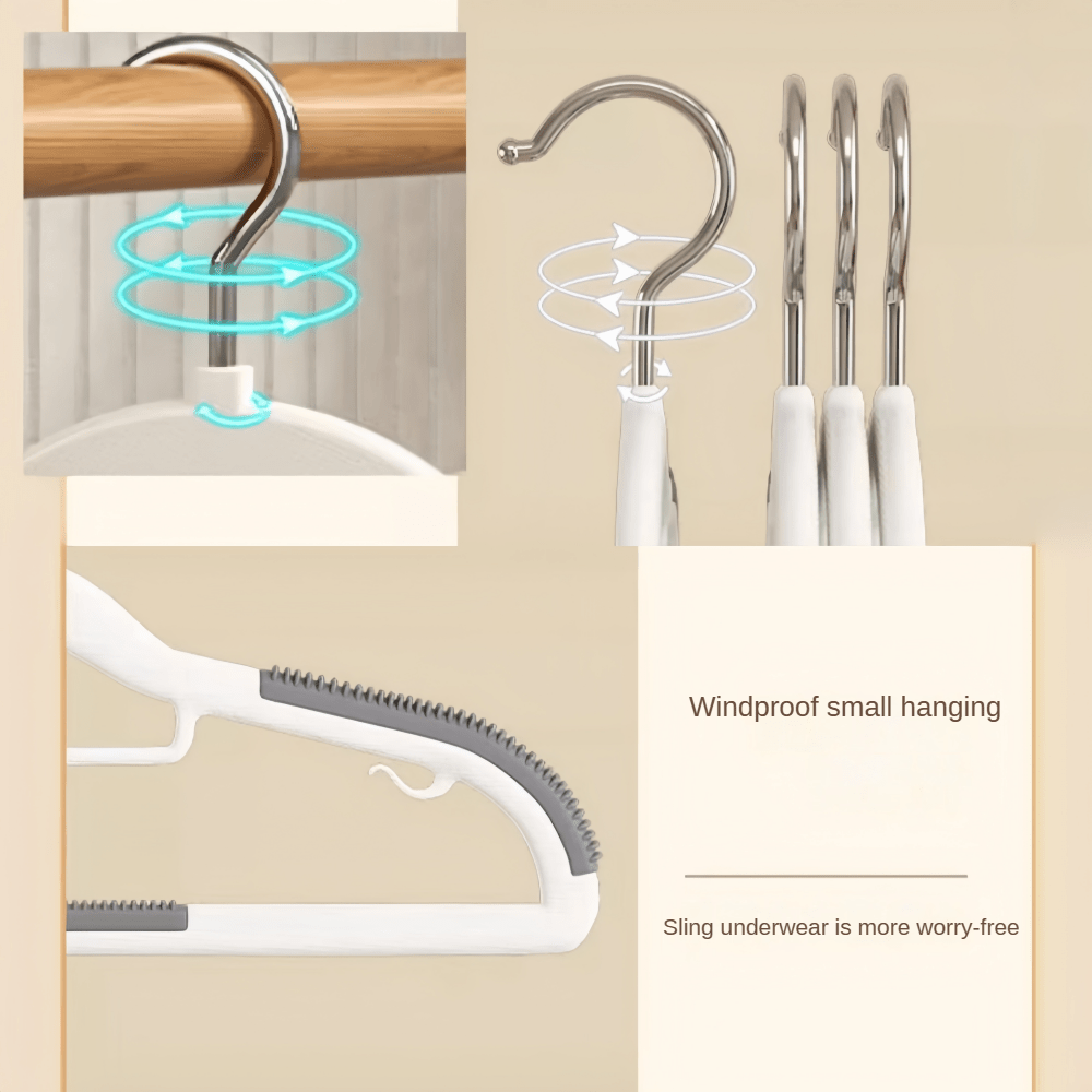 Clothes Hanger Non-Marking Anti-Slip for Dry and Wet Clothing Home Use