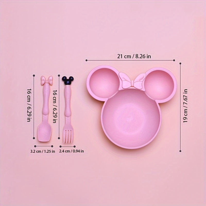 Wheat Straw Dinnerware Set Non-Toxic BPA-Free Plates and Cutlery for Adults