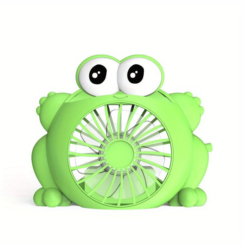 Portable USB Rechargeable Cartoon Fan for Students and Travelers