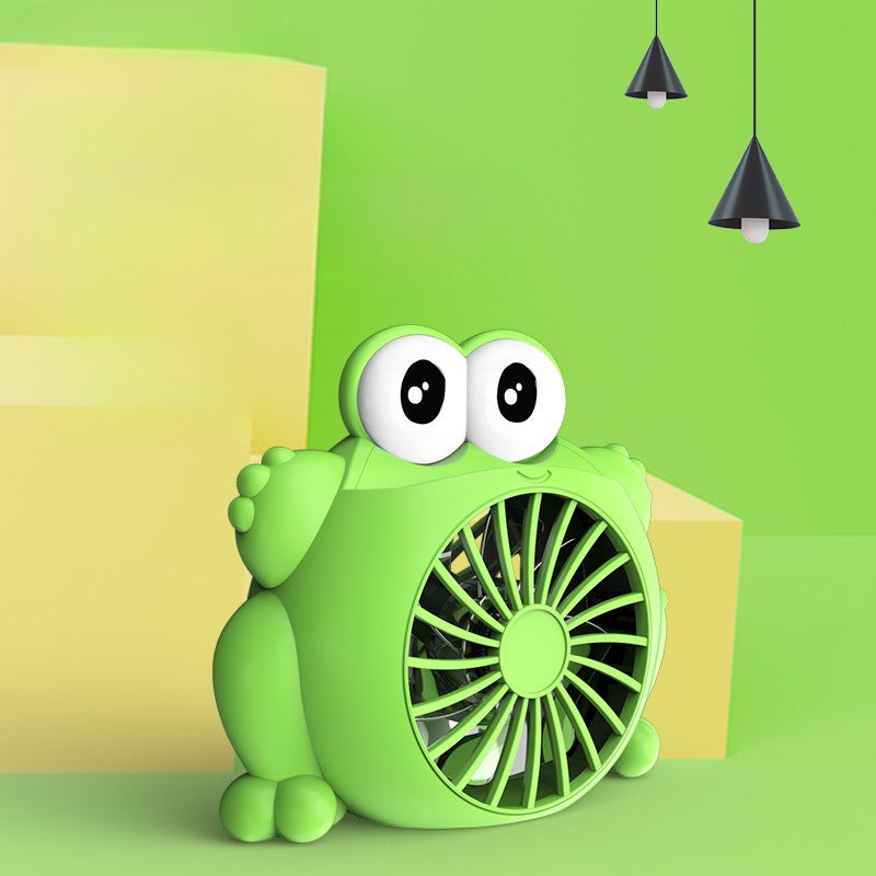 Portable USB Rechargeable Cartoon Fan for Students and Travelers