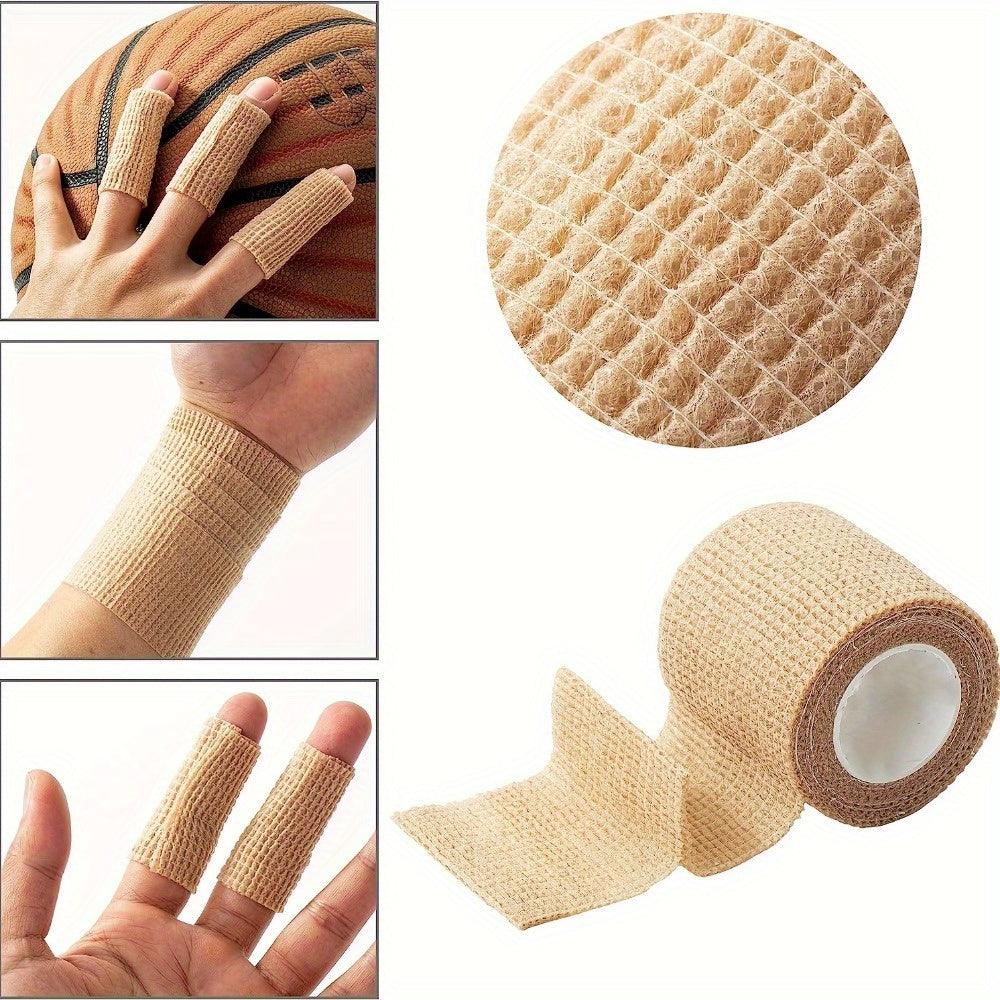 Set of 6 Self-Adhesive Elastic Bandages for Sports Medical Injury Support
