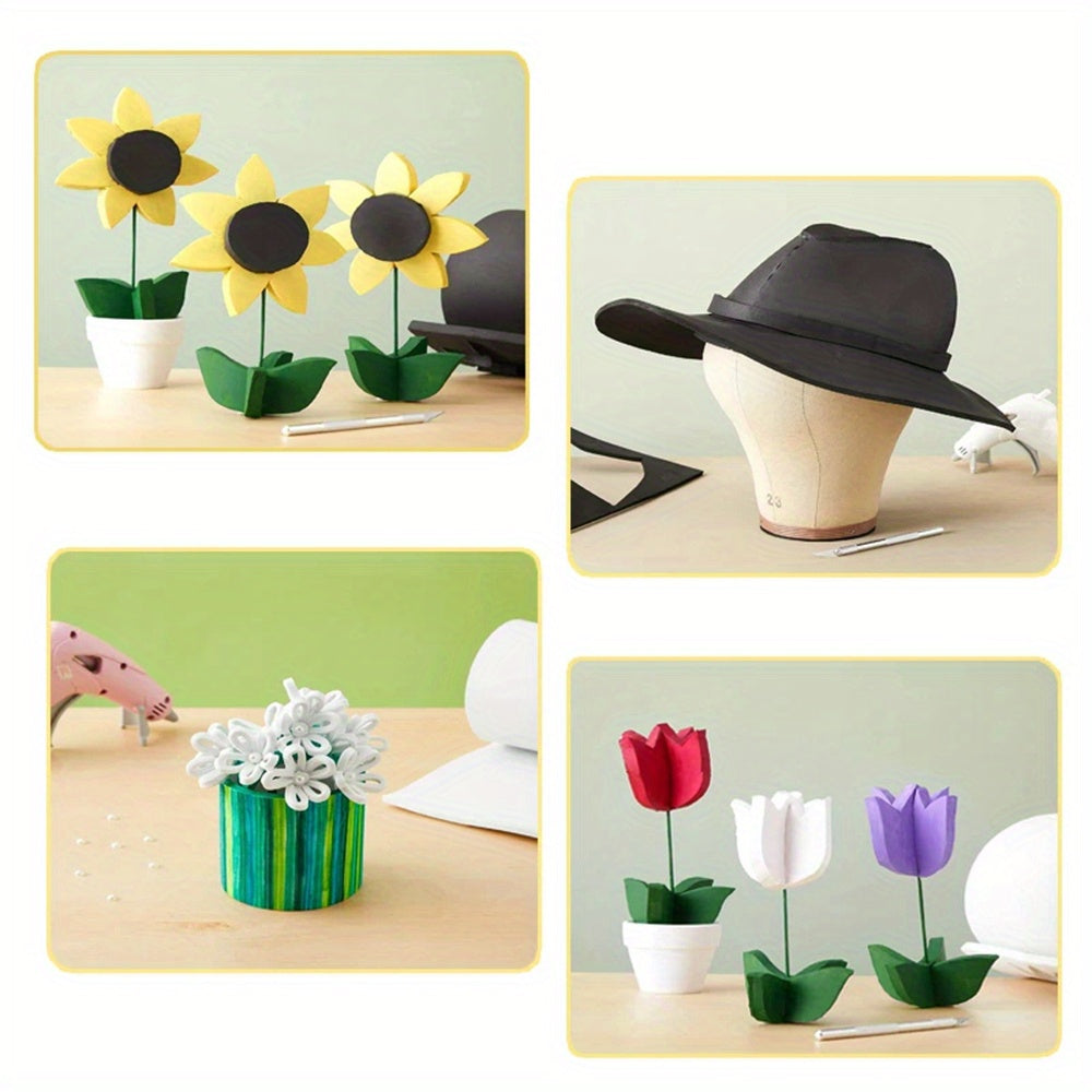 EVA Foam Sheet Roll 35x100cm 1-10mm Thick Black for Cosplay Crafts DIY