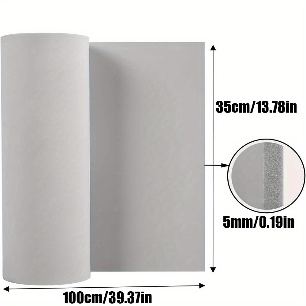 EVA Foam Sheet Roll 35x100cm 1-10mm Thick Black for Cosplay Crafts DIY