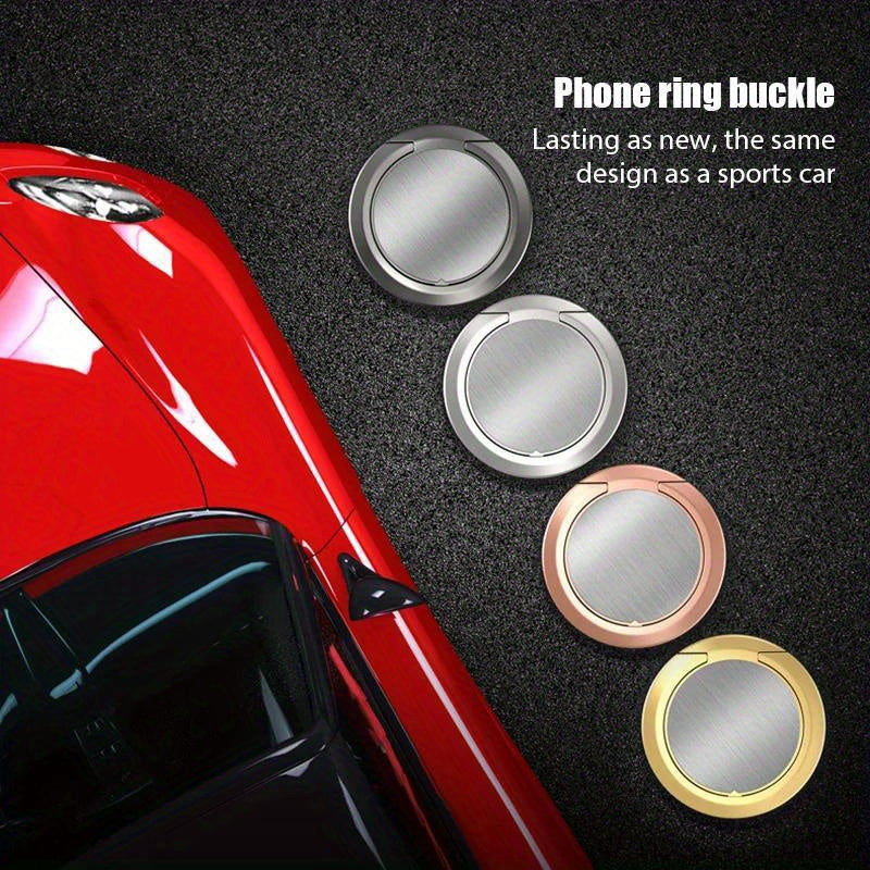 Universal Metal Phone Socket Holder Magnetic Car Mount Rotatable Finger Ring