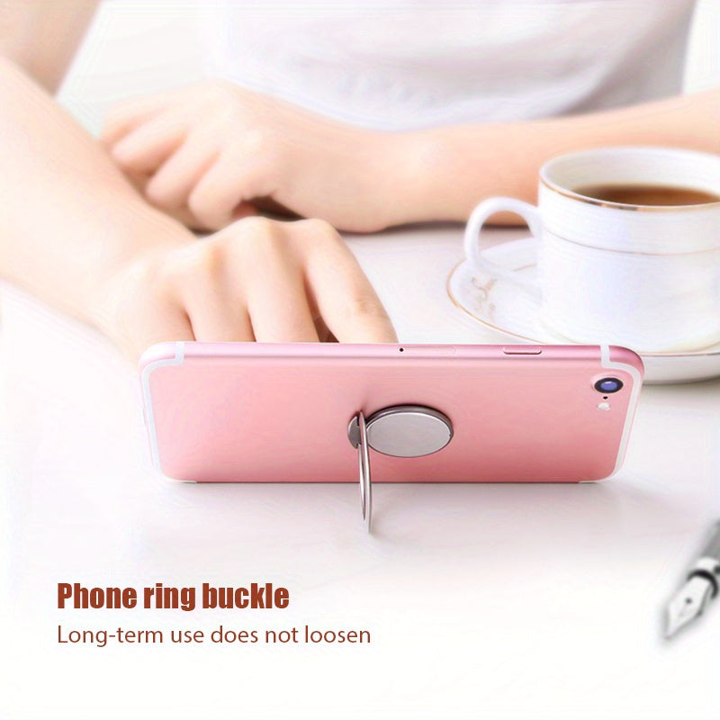 Universal Metal Phone Socket Holder Magnetic Car Mount Rotatable Finger Ring
