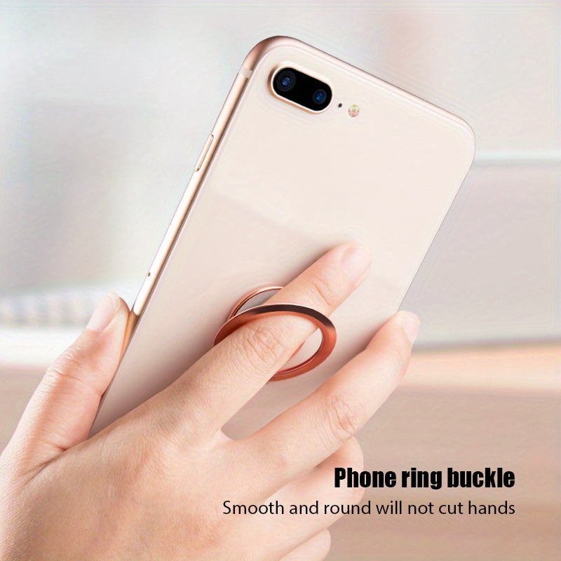 Universal Metal Phone Socket Holder Magnetic Car Mount Rotatable Finger Ring
