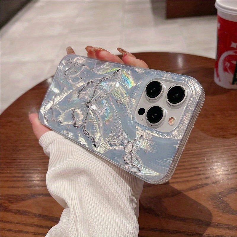 Premium Butterfly iPhone Case for Pro Max Series Gradient Camlet Shockproof Cover
