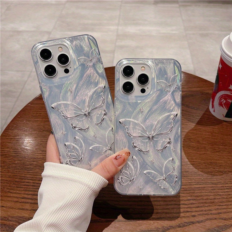 Premium Butterfly iPhone Case for Pro Max Series Gradient Camlet Shockproof Cover