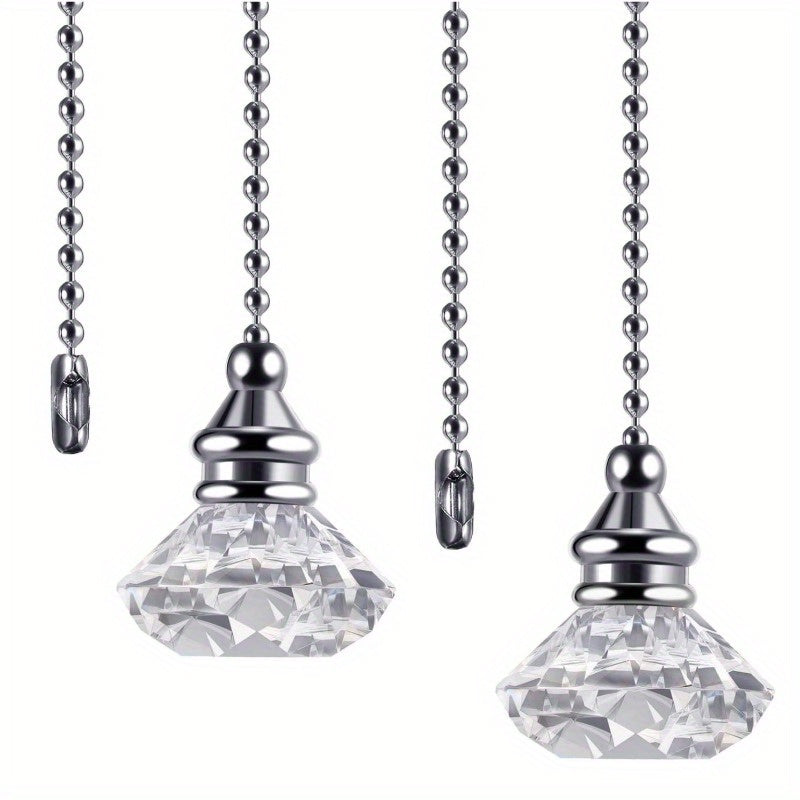 1/2/3/4 dona Kristall tortma zanjirli changyutgichlar uchun osma bezaklar