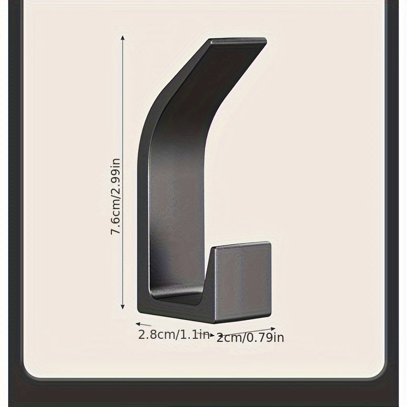 Set of 5 Adhesive Wall Hooks for Hanging Items in Bedrooms Kitchens Bathrooms