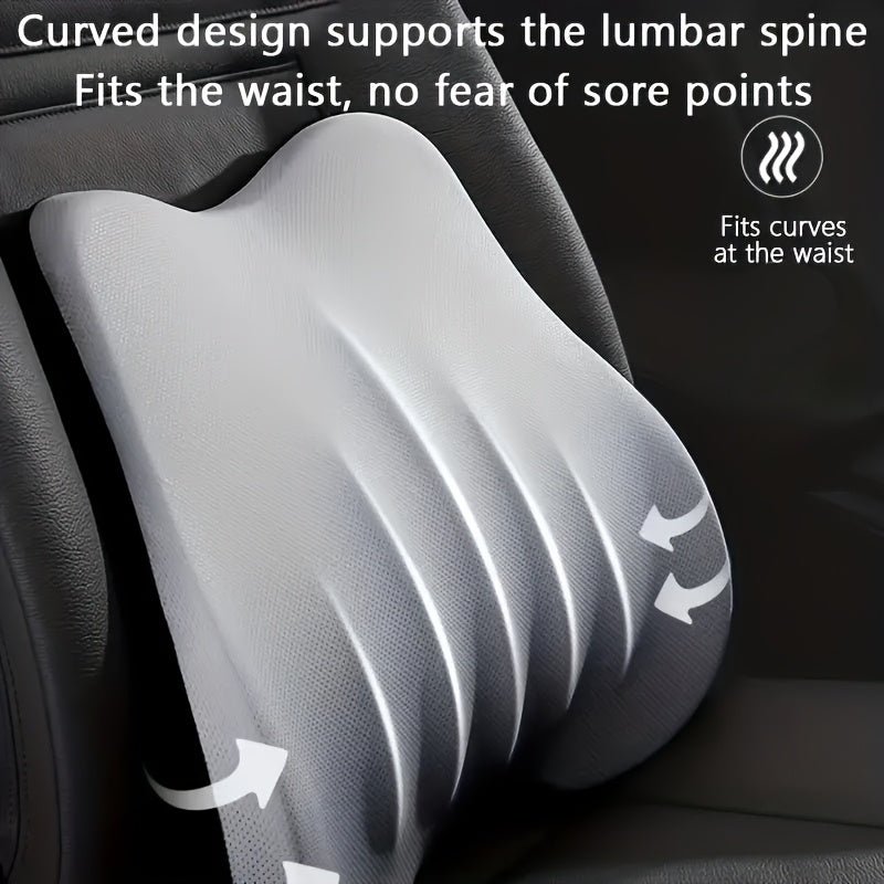 Car Lumbar Support Pillow Made from Memory Foam for Back Pain Relief