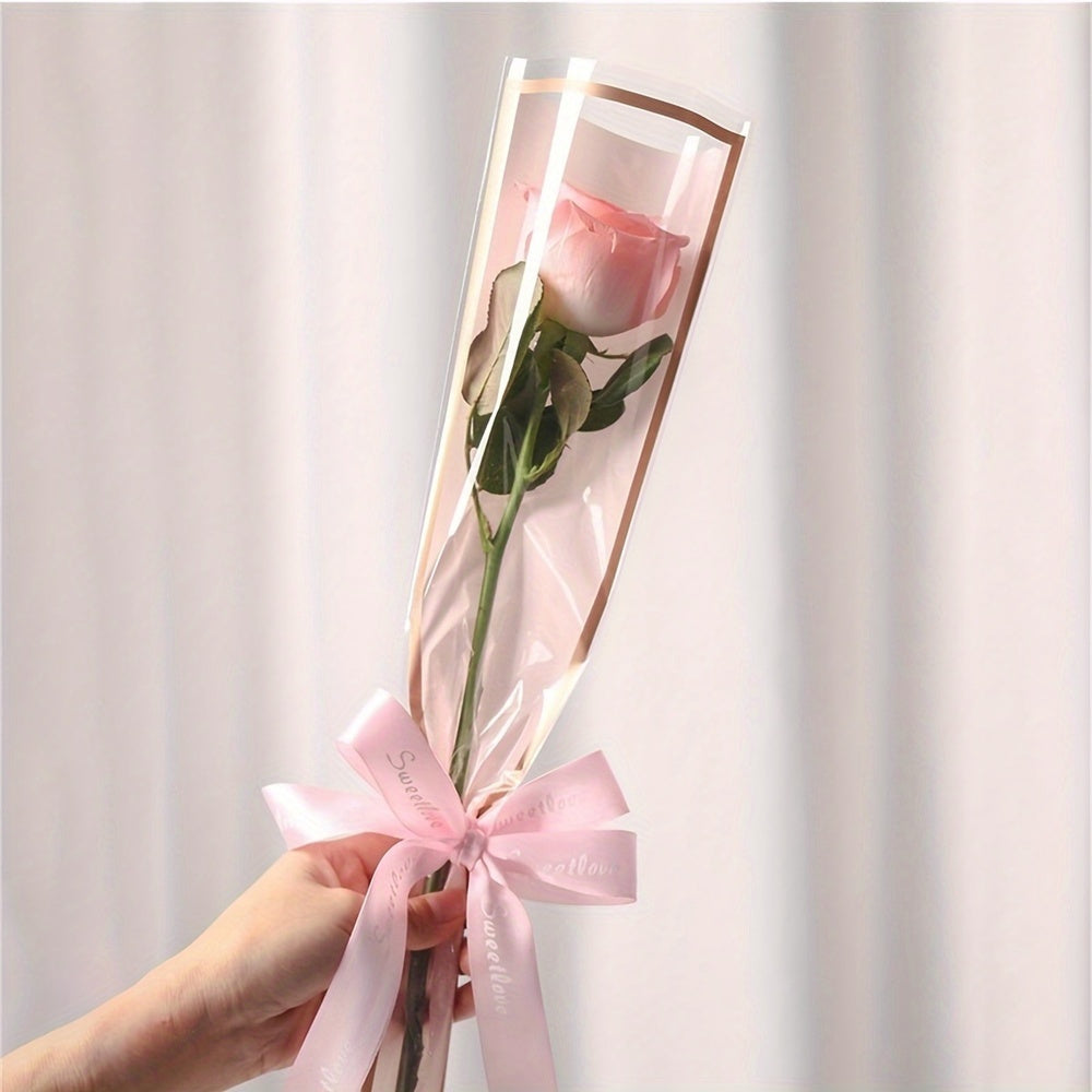 50 шт. упаковочных бумажных пакетов с цветочным дизайном для малого бизнеса, демонстрации украшений и упаковки подарков