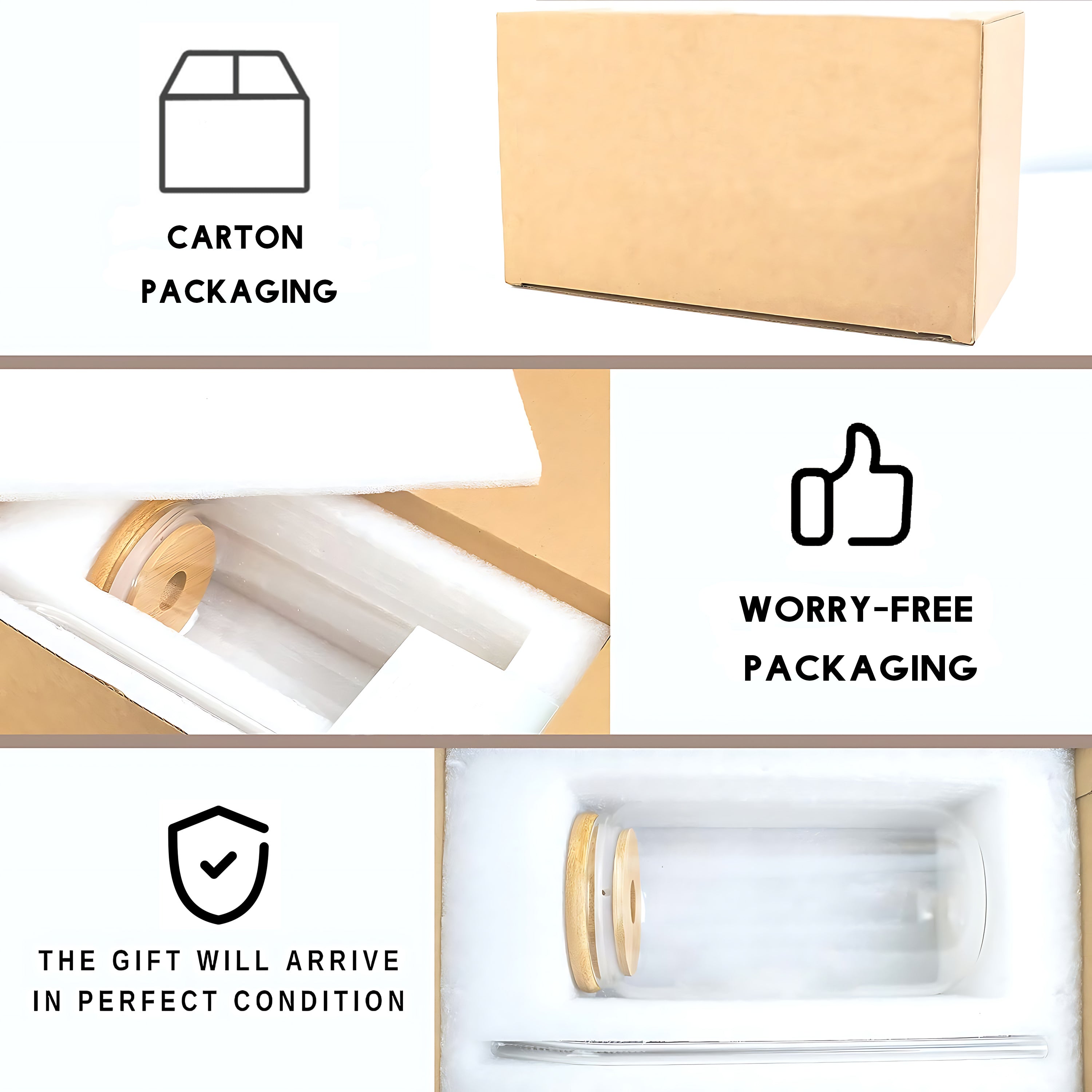 16oz Glass Tumbler with Lid and Straw for Book Lovers and Readers