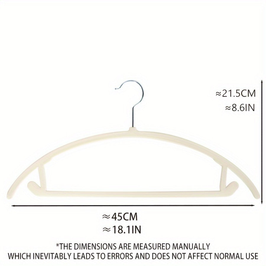 Set of 20 Heavy Duty Non-Slip Flocking Clothes Hangers for Closet and Wardrobe Storage