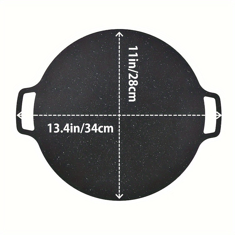 Cast Iron Roti Tawa with Double Handles for Dosas Pancakes and Grilling