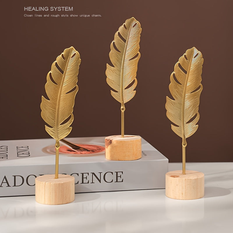 Настенное металлическое украшение в скандинавском стиле с дизайнами из железных листьев, снежинки и пальм на деревянной основе