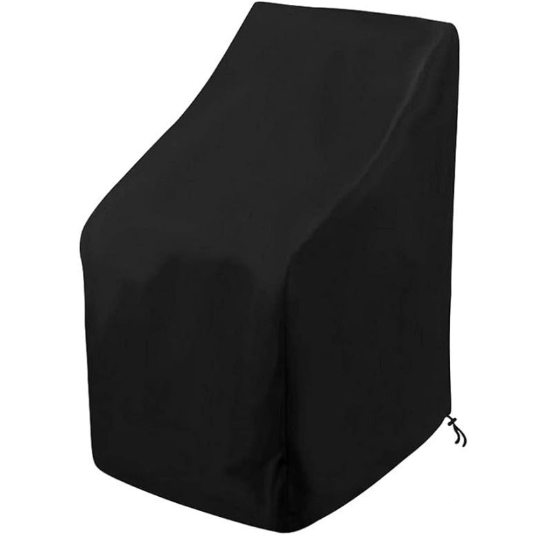 Outdoor Chair Cover 210D Oxford Polyester Waterproof All-Weather Black 63.5cm x 63.5cm x 119.38cm