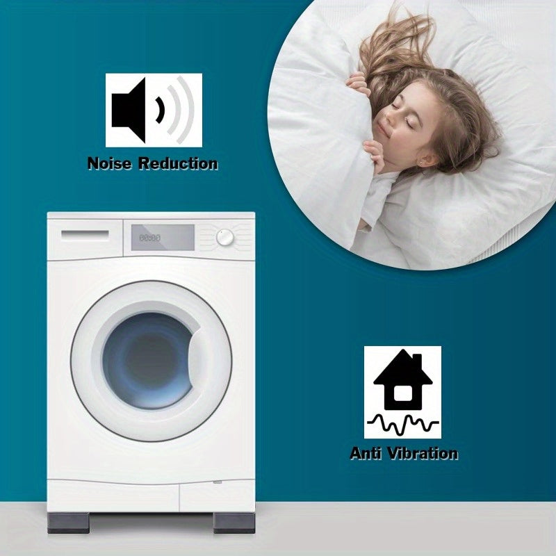 4Pcs Anti-Vibration Pads for Washing Machines and Dryers Rubber Feet Noise Reduction