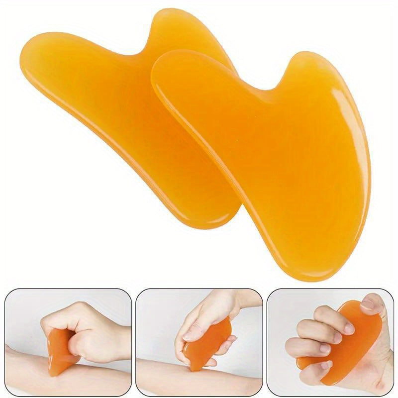 Resin Gua Sha Facial Massage Tool for Face and Eye Care Manual Spa Therapy