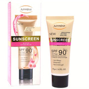 Airongsie namlantiruvchi quyoshdan himoya kremi, atirgul ekstrakti bilan - SPF 90, suv o'tkazmaydigan, yog'siz, barcha teri turlari uchun terini yorqinlashtiradi.