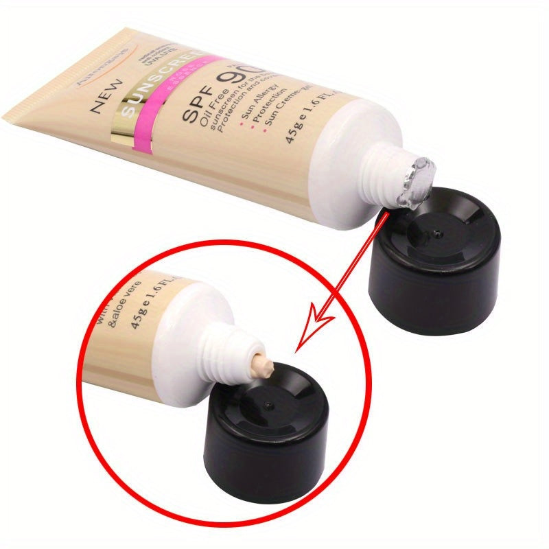 Airongsie namlantiruvchi quyoshdan himoya kremi, atirgul ekstrakti bilan - SPF 90, suv o'tkazmaydigan, yog'siz, barcha teri turlari uchun terini yorqinlashtiradi.