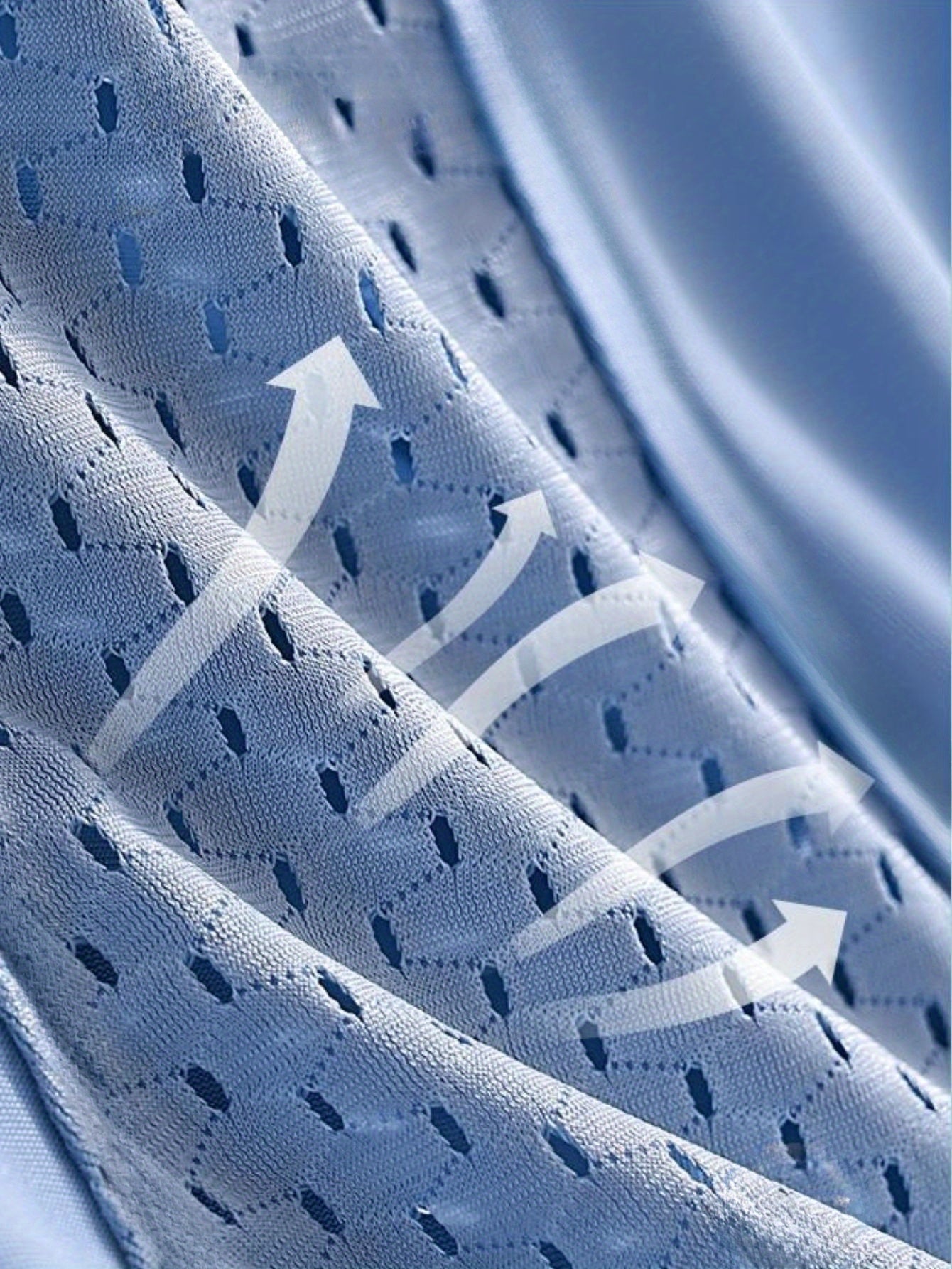 Men's Boxers Briefs 4 Pack Breathable Mesh Stretch Cotton Polyester Underwear in Sky Blue Black Gray