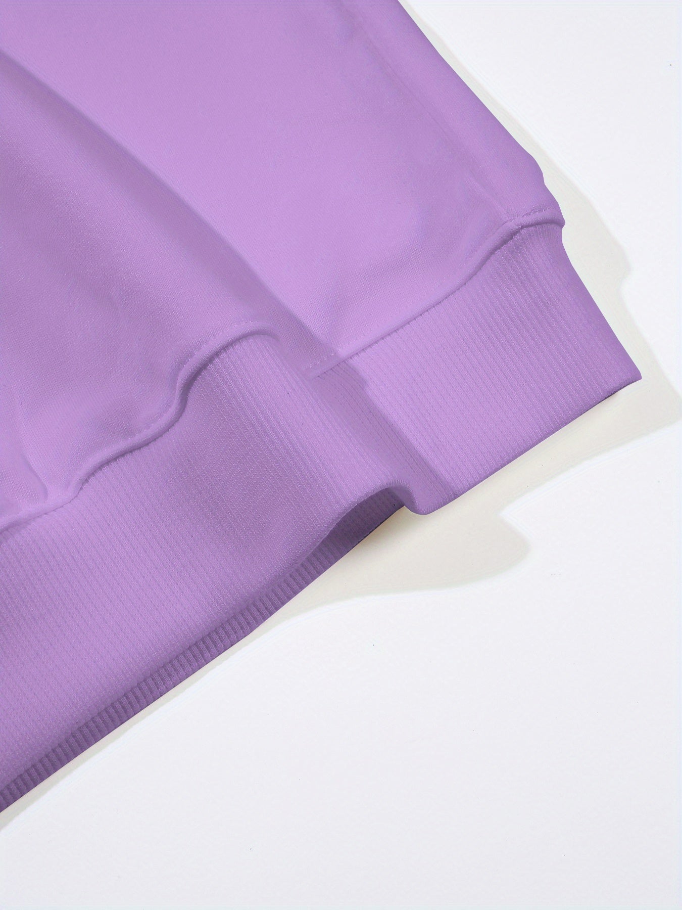 Plus Size Love Print Sweatshirt Casual Long Sleeve Crew Neck Pullover