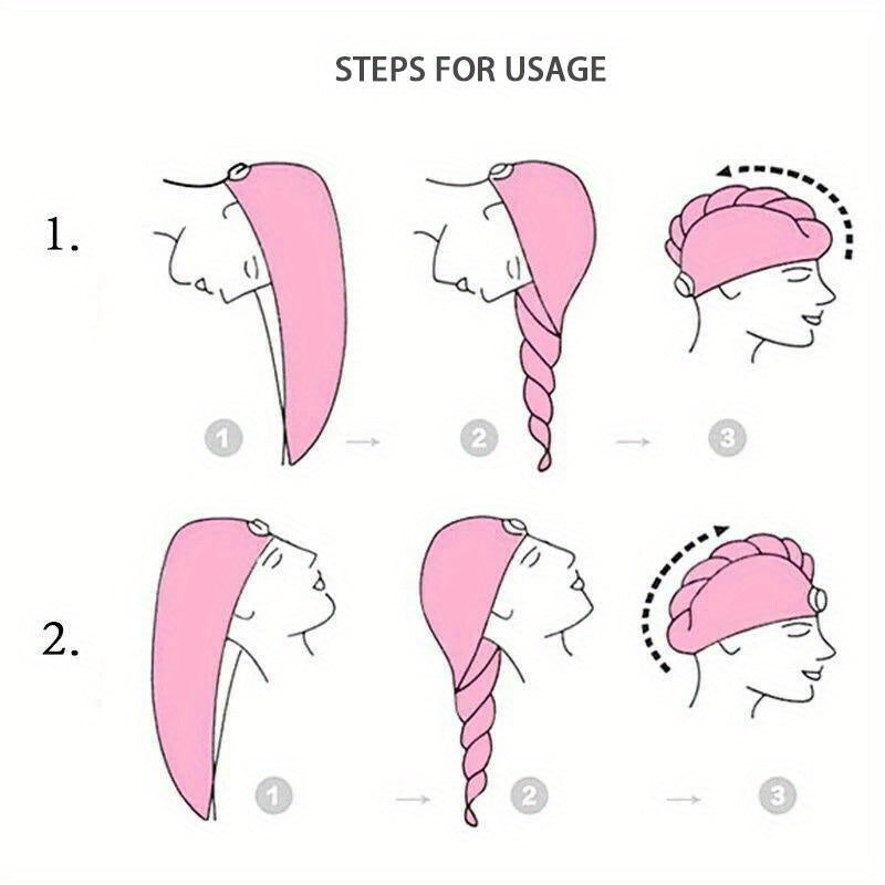 Absorbent Microfiber Hair Towel Cap for Quick Drying and Hair Care