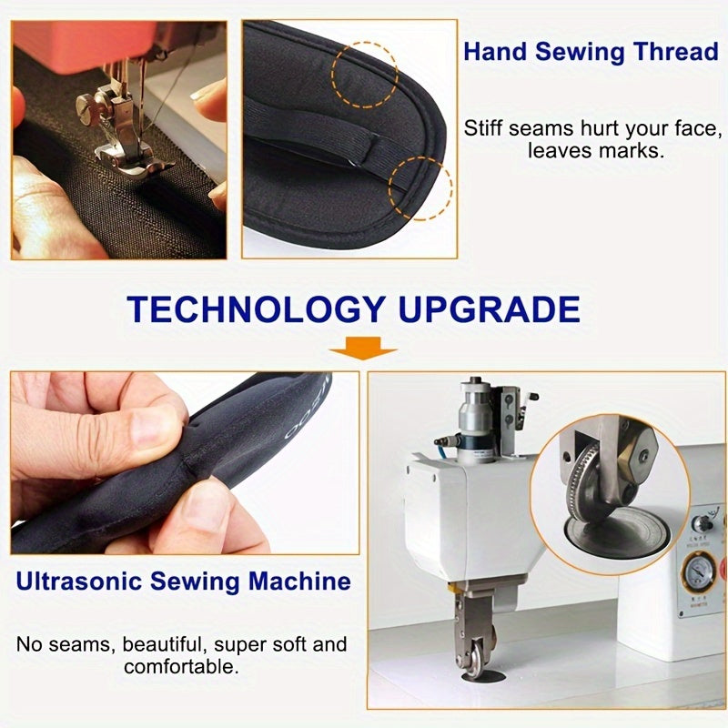 3D Contour Sleep Eye Mask for Men and Women Blackout Soft Comfortable Travel Yoga Nap