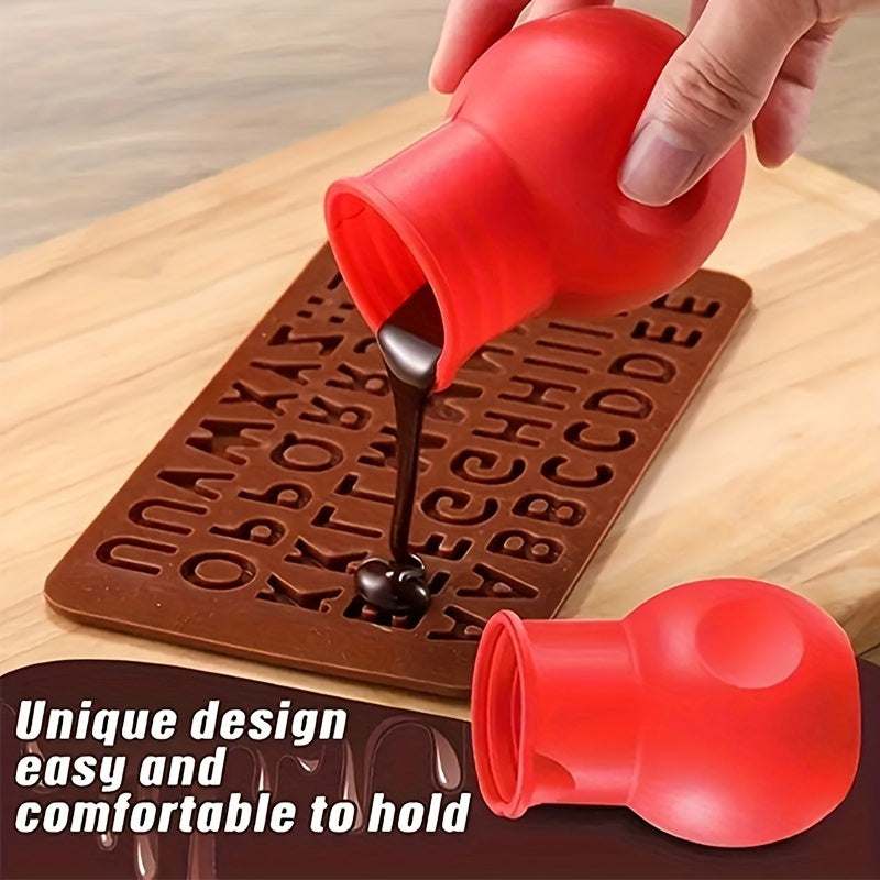 Olla de silicona apta para microondas para derretir chocolate y salsas, antiadherente para cocina