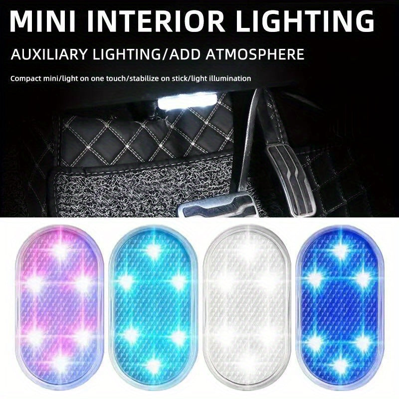 Car Interior LED Dome Light Touch Sensor Mini Reading Lamp Car Roof Atmosphere Light