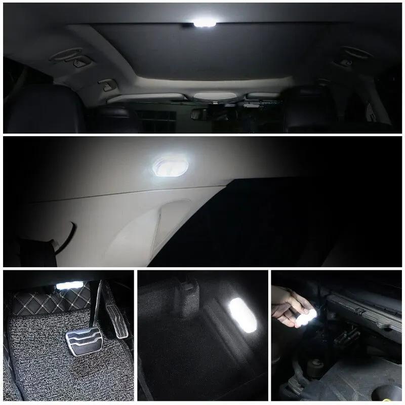 Luz LED de techo para coche con sensor táctil, lámpara de lectura mini, luz ambiental para techo de coche